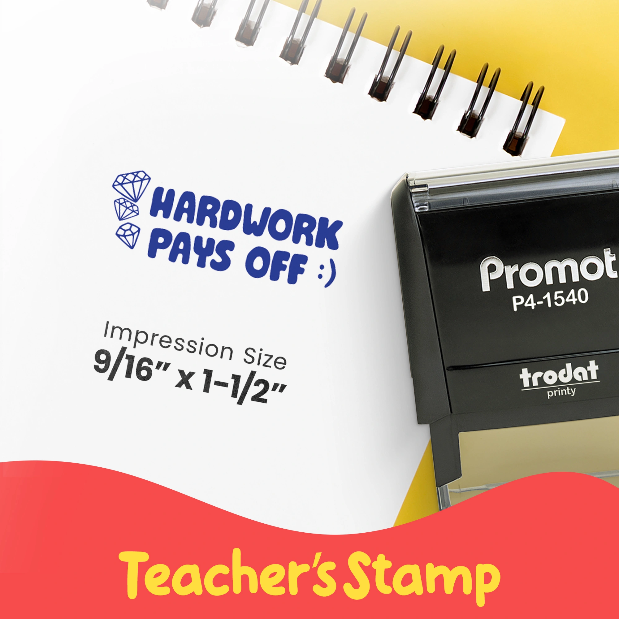 Hardwork Pays Off - Teacher Stamp